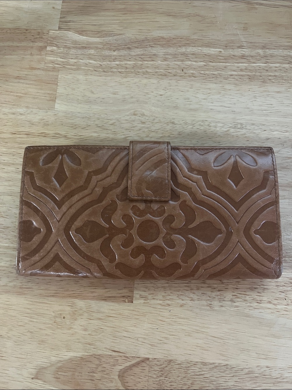 HOBO Embossed Leather Wallet